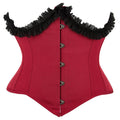 Gothic Lace Ruffle Underbust Corset Bustier
