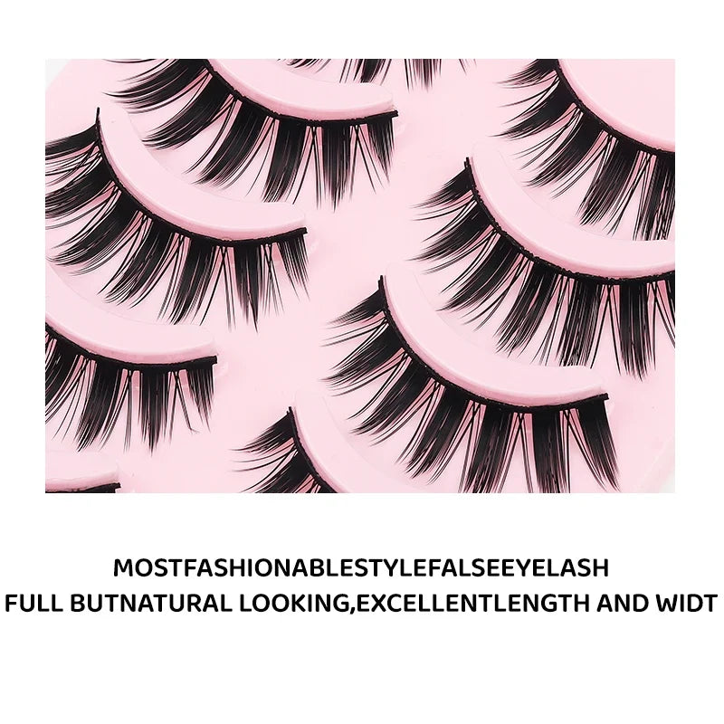 Manga Wispy Strip Lashes | 5-Pair Set