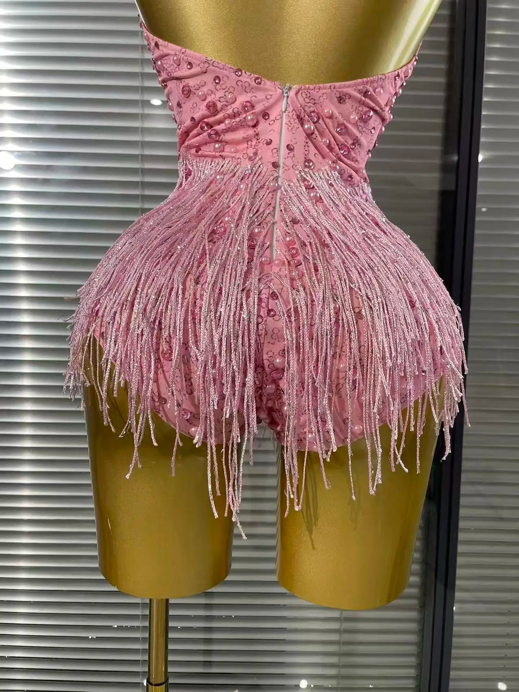 Beaded Tassel Festival Bodysuit