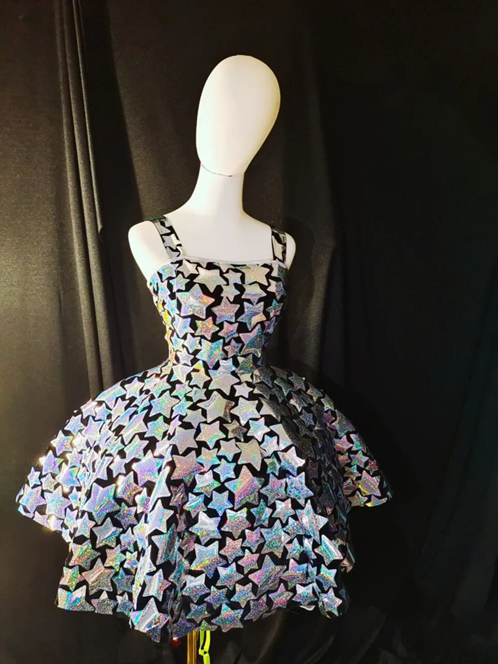 Sequin Flared Mini Dress