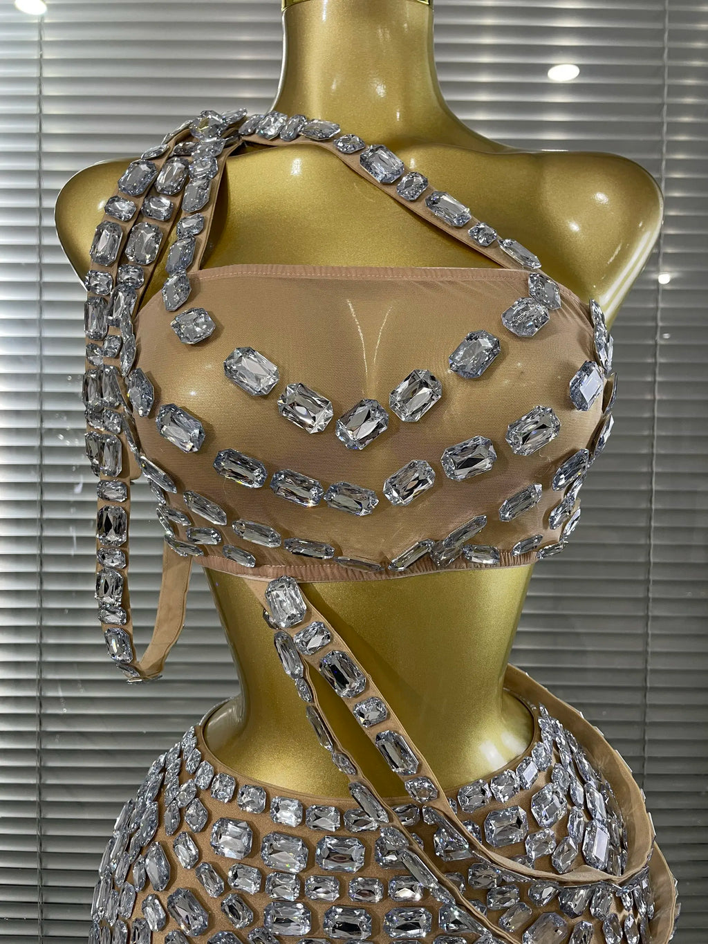 Silver Crystal Two-Piece Festival Set