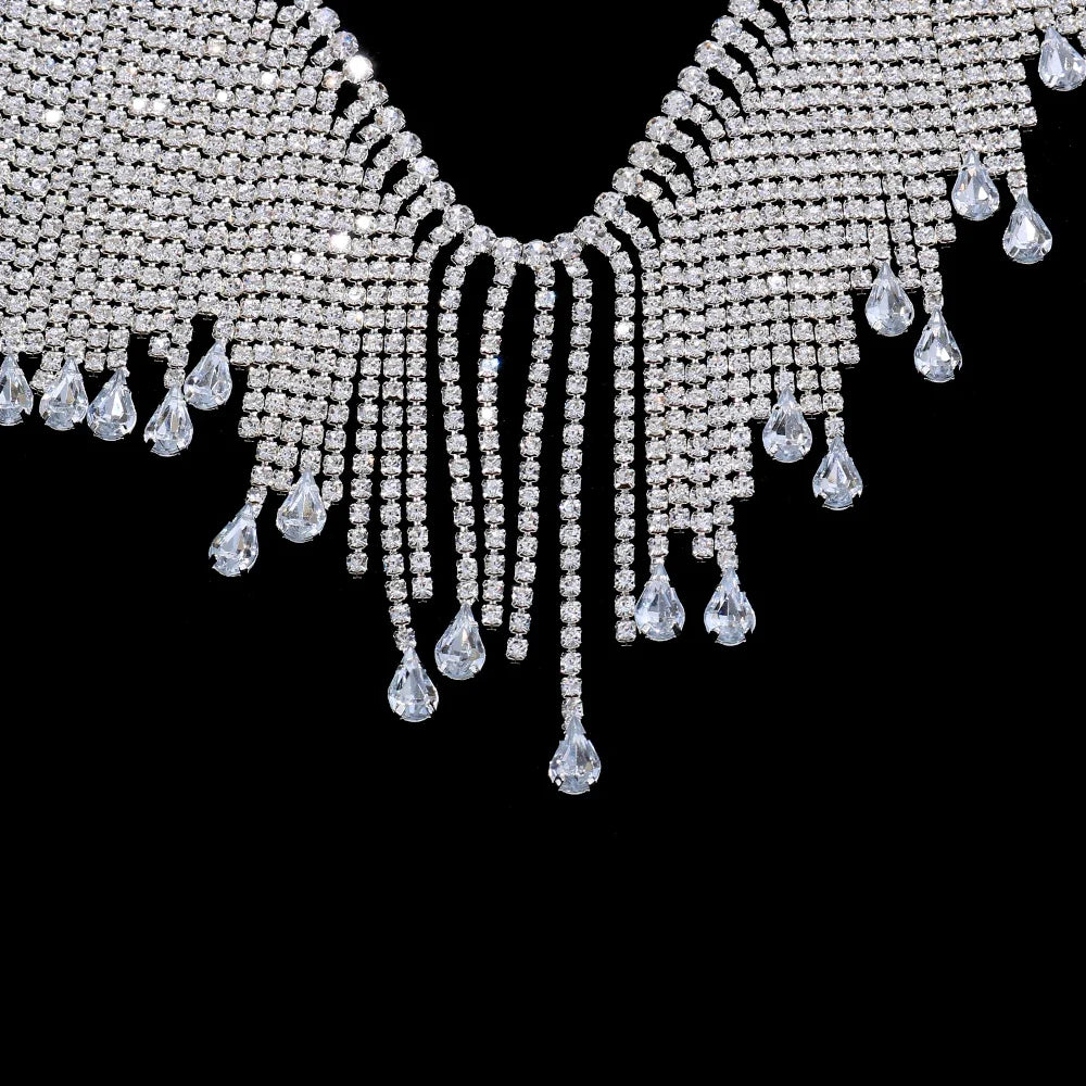 Rhinestone Tassel Bikini Body Chain