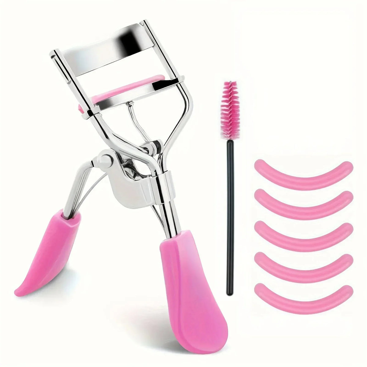 7/15pcs Eyelash Curler Set With Replacement Pads For Women Eyelashes Curling Tweezers Clips Lash Mascara Wands Brush Makeup Tool