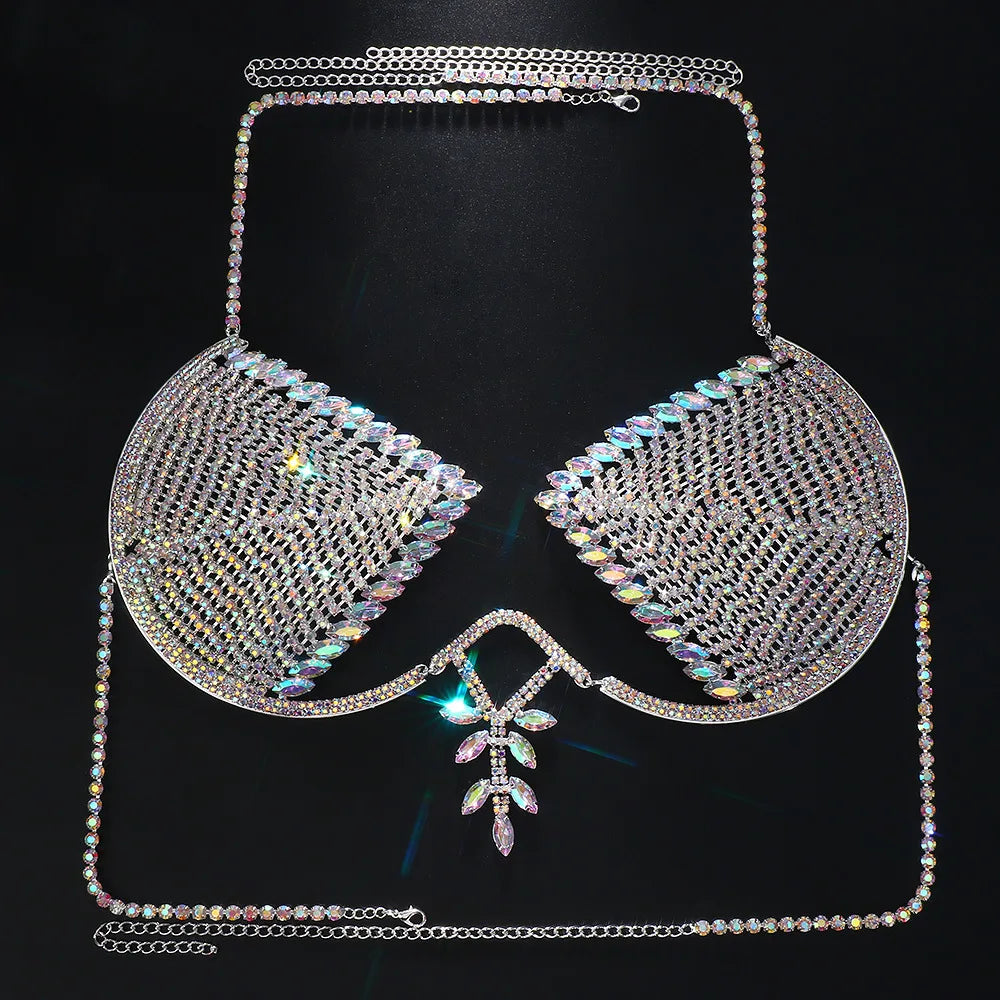 Crystal Ankh Body Chain