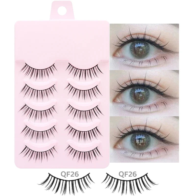 Manga Wispy Strip Lashes | 5-Pair Set