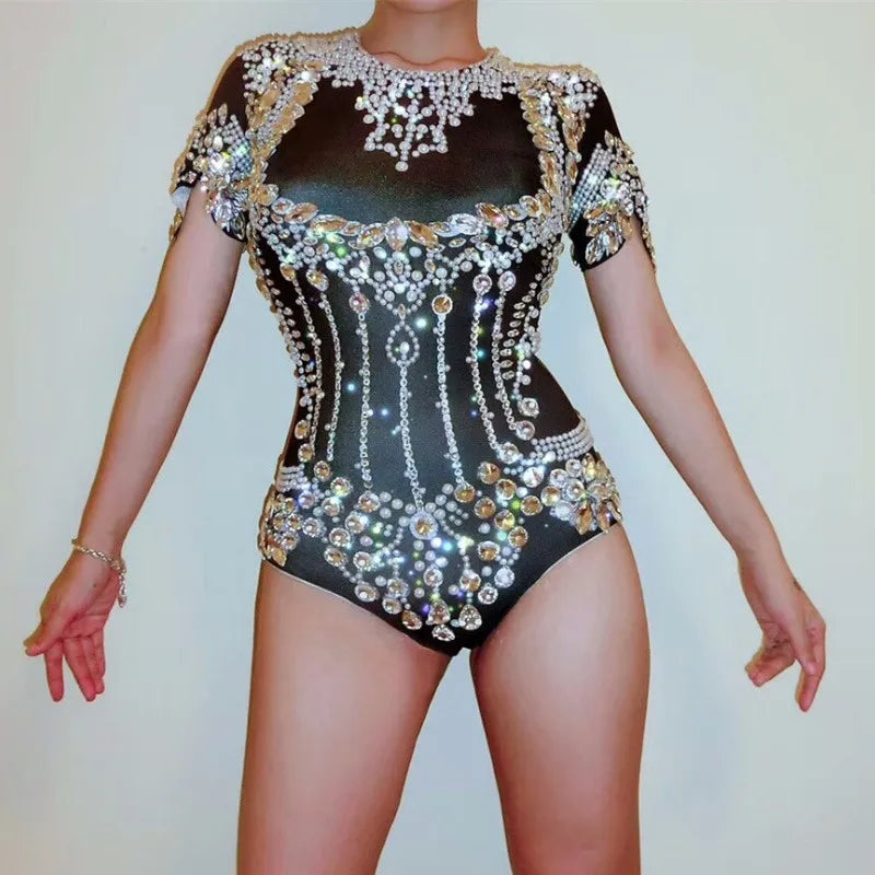 Pearl Rhinestone Three-Piece Festival Set