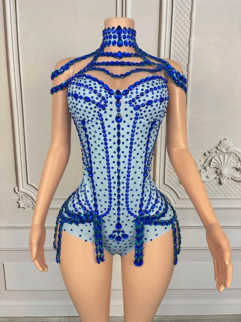 Rhinestone Tassel Festival Bodysuit