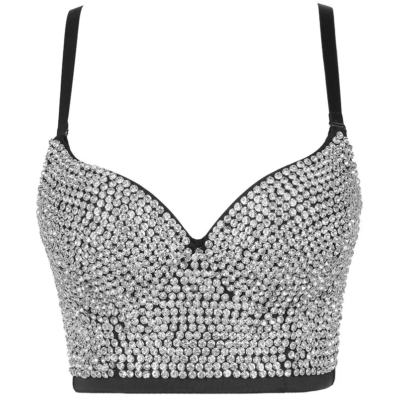 Rhinestone Corset Bustier