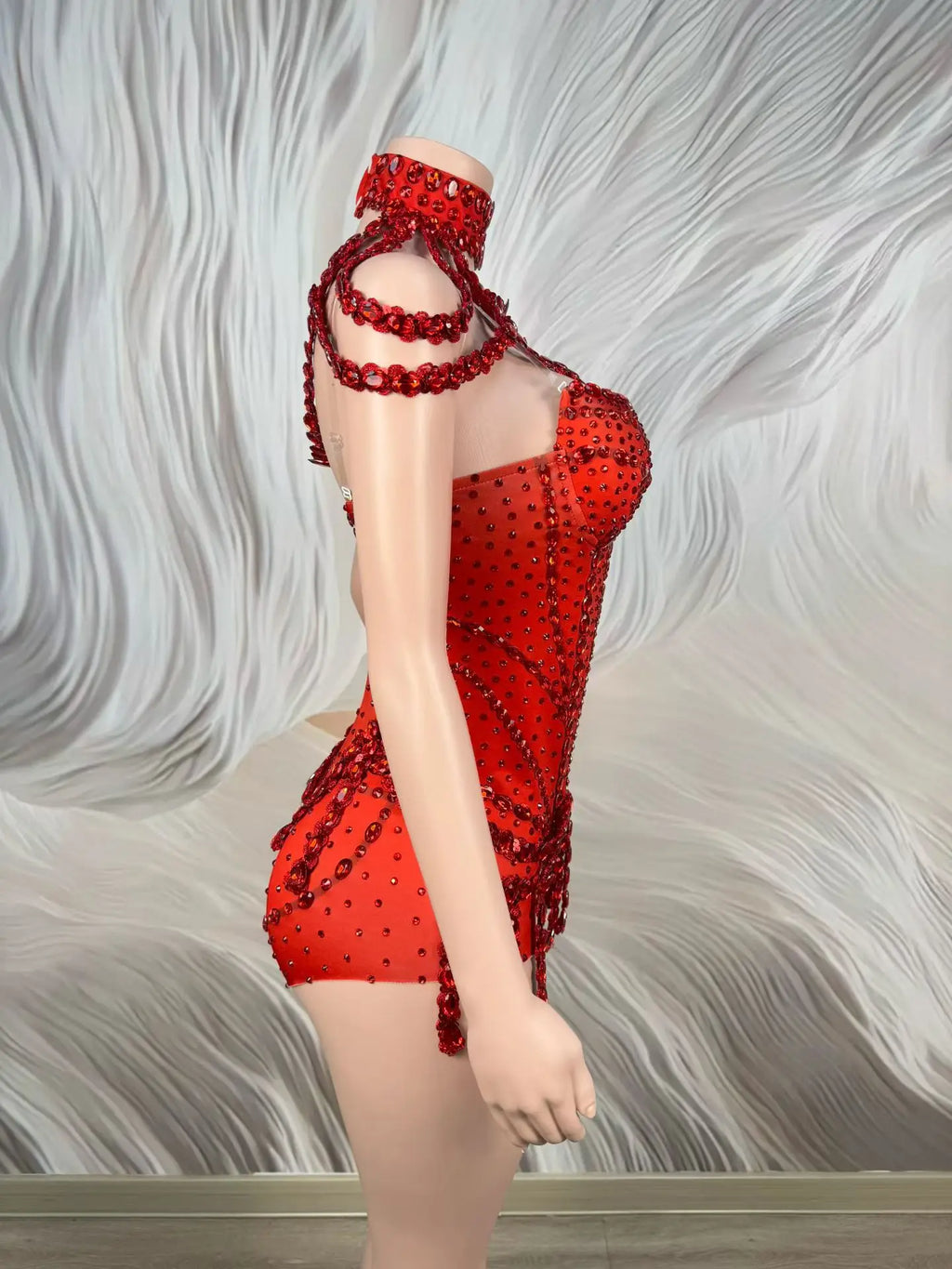 Rhinestone Tassel Festival Bodysuit