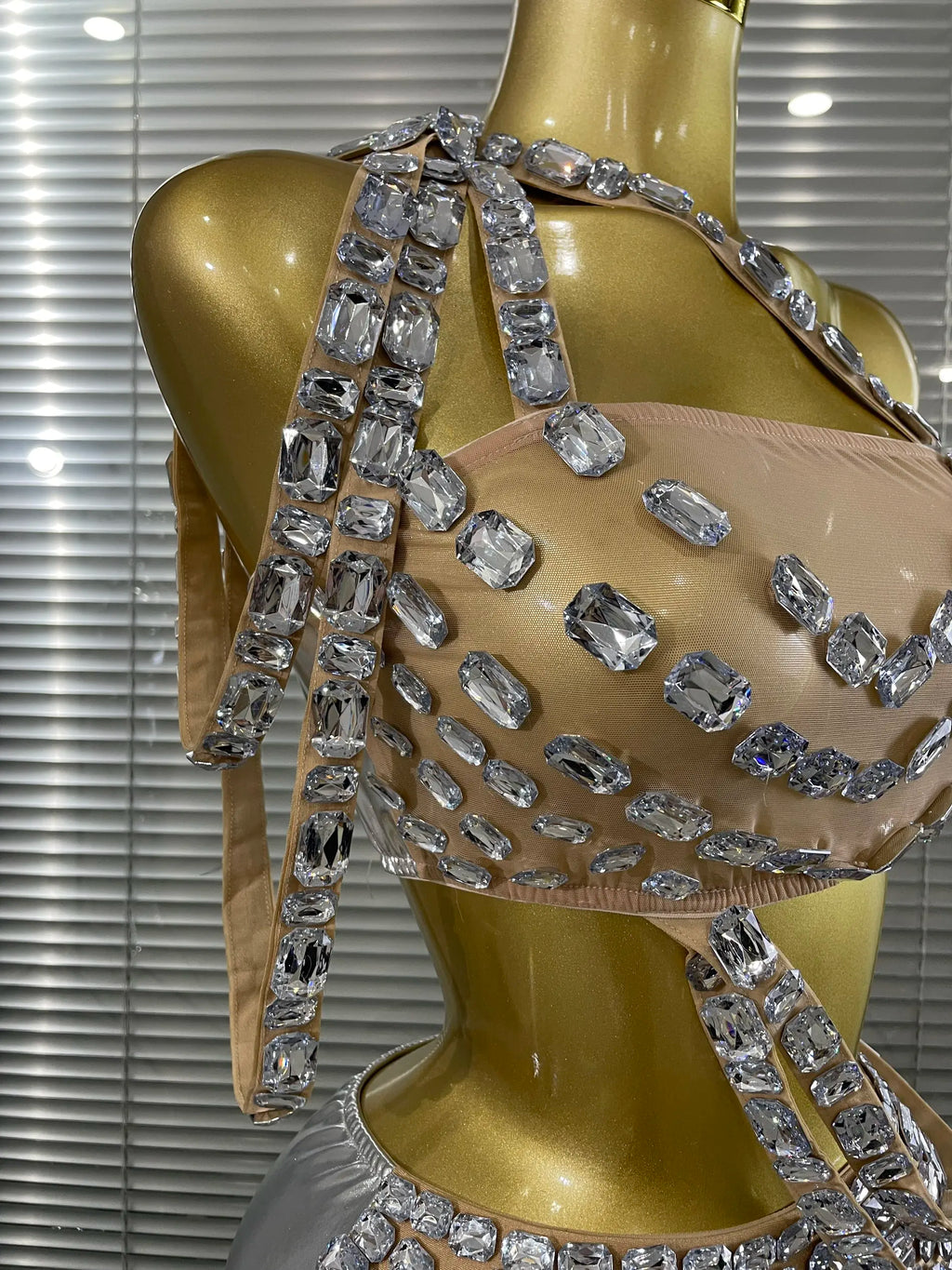Silver Crystal Two-Piece Festival Set