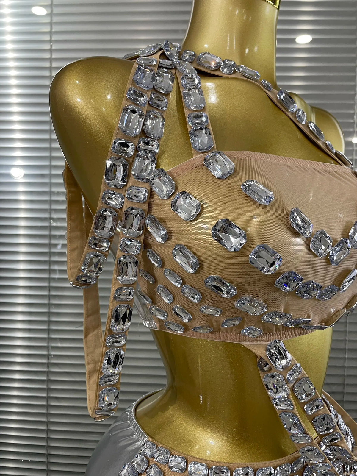 Silver Crystal Two-Piece Festival Set
