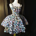 Sequin Flared Mini Dress