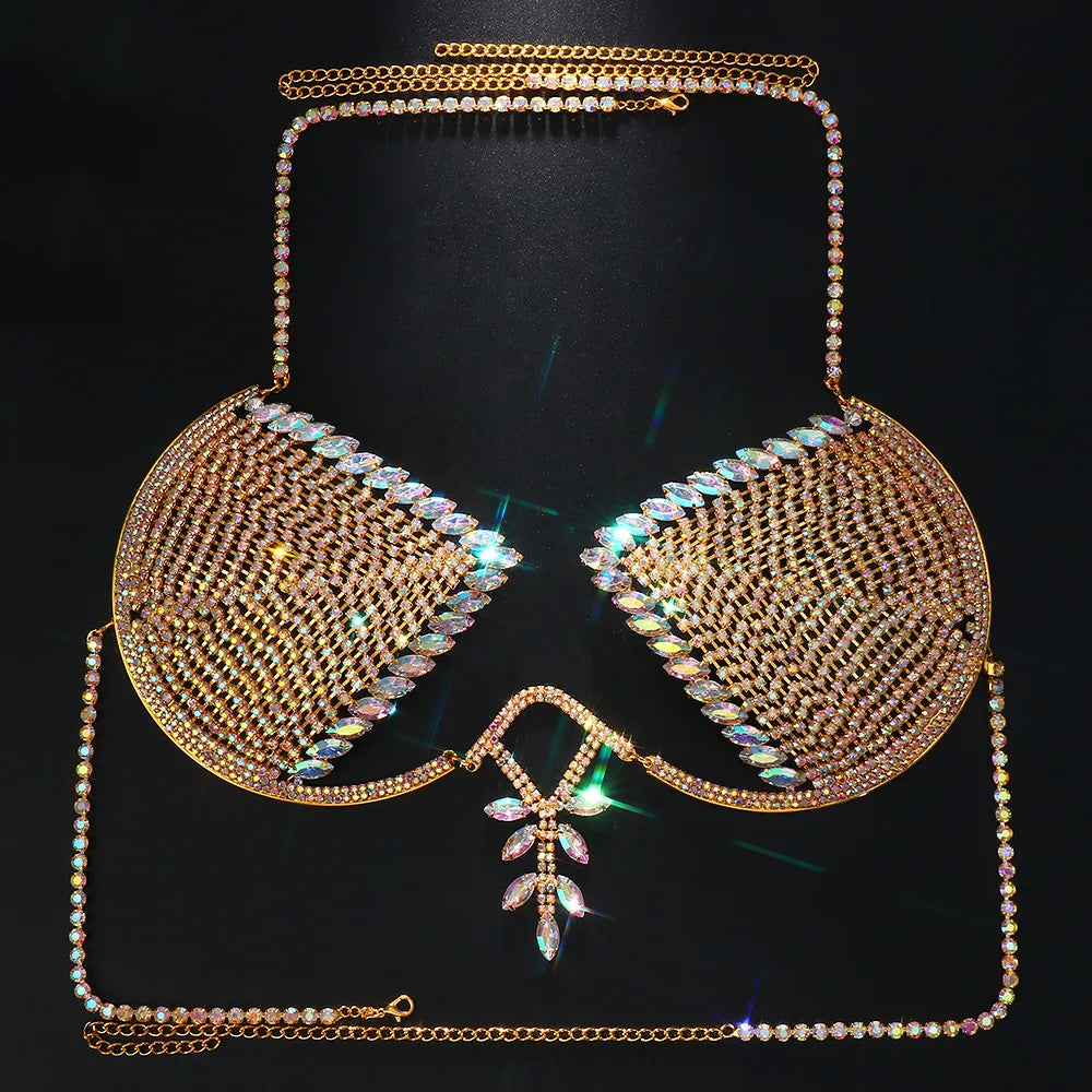Crystal Ankh Body Chain