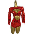 Sequin Cutout Festival Bodysuit