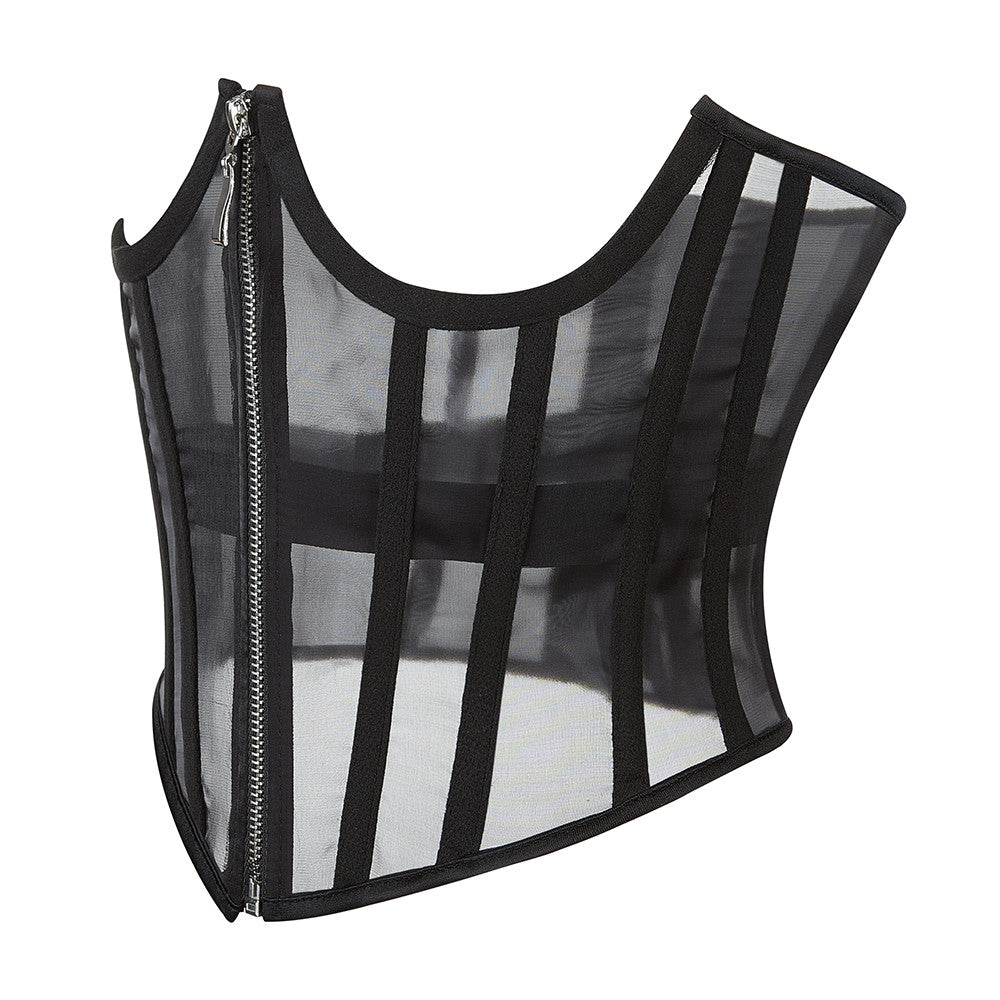 Sheer Mesh Underbust Corset