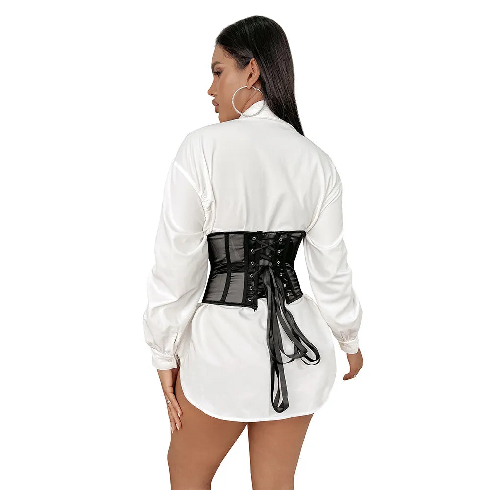 Sheer Mesh Underbust Corset