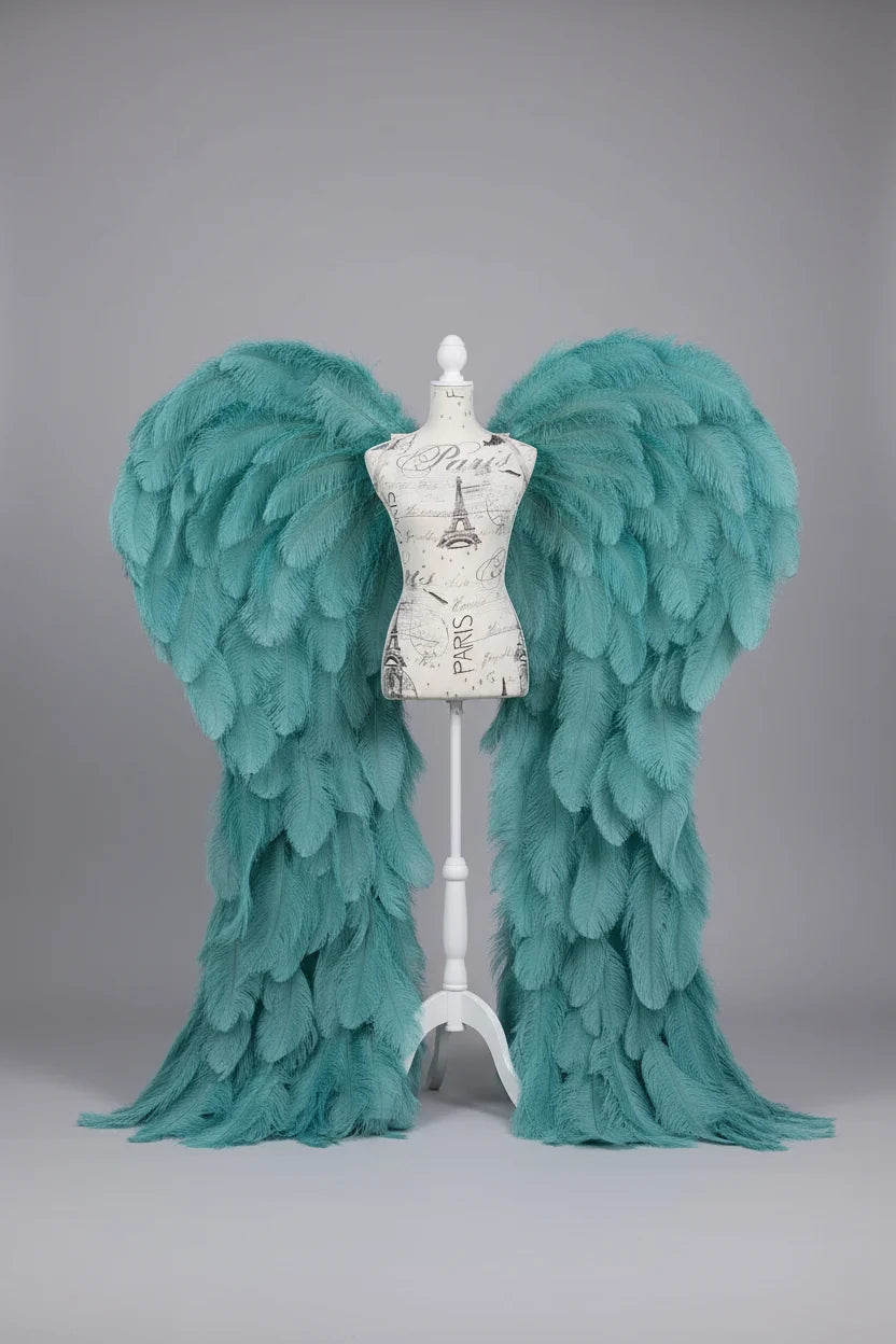 Ostrich Feather Angel Wings