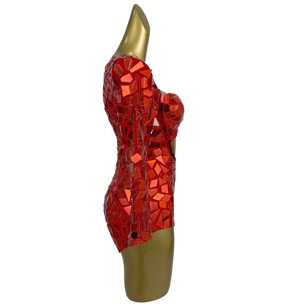 Sequin Cutout Festival Bodysuit