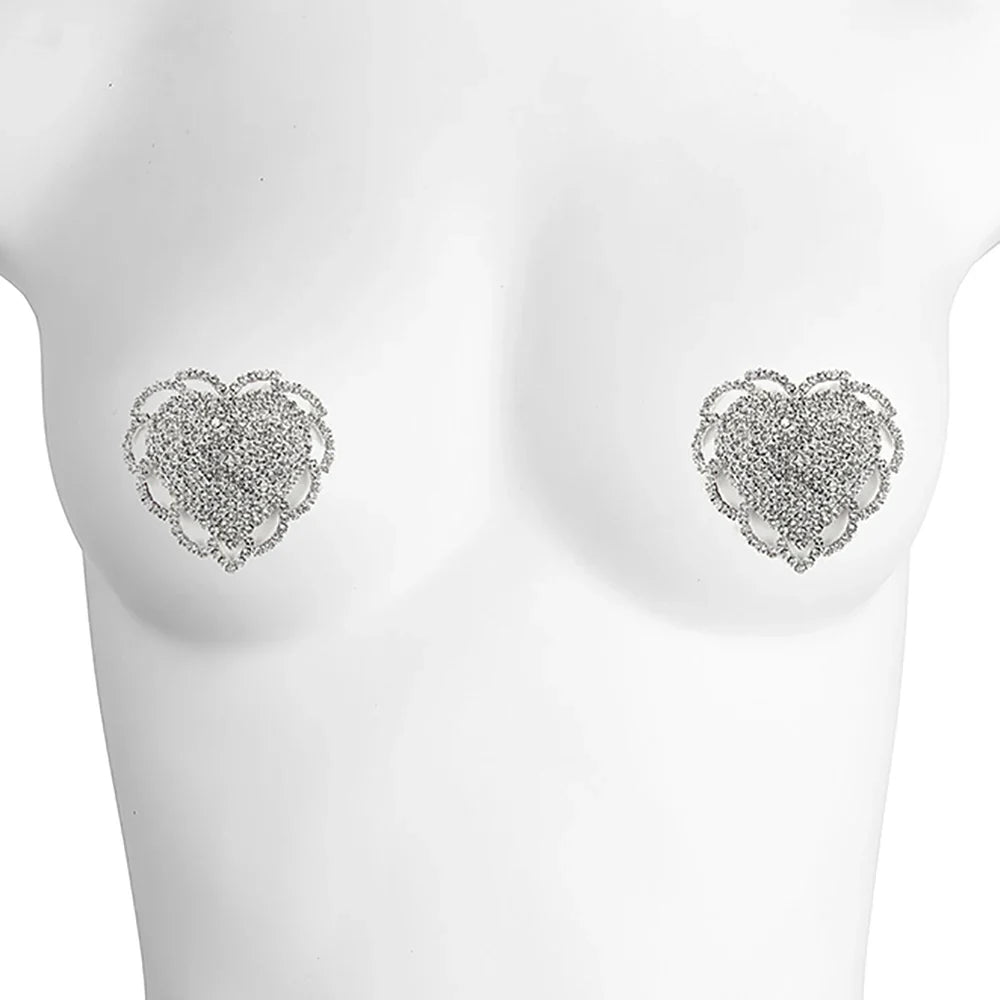 Geometric Rhinestone Reusable Pasties