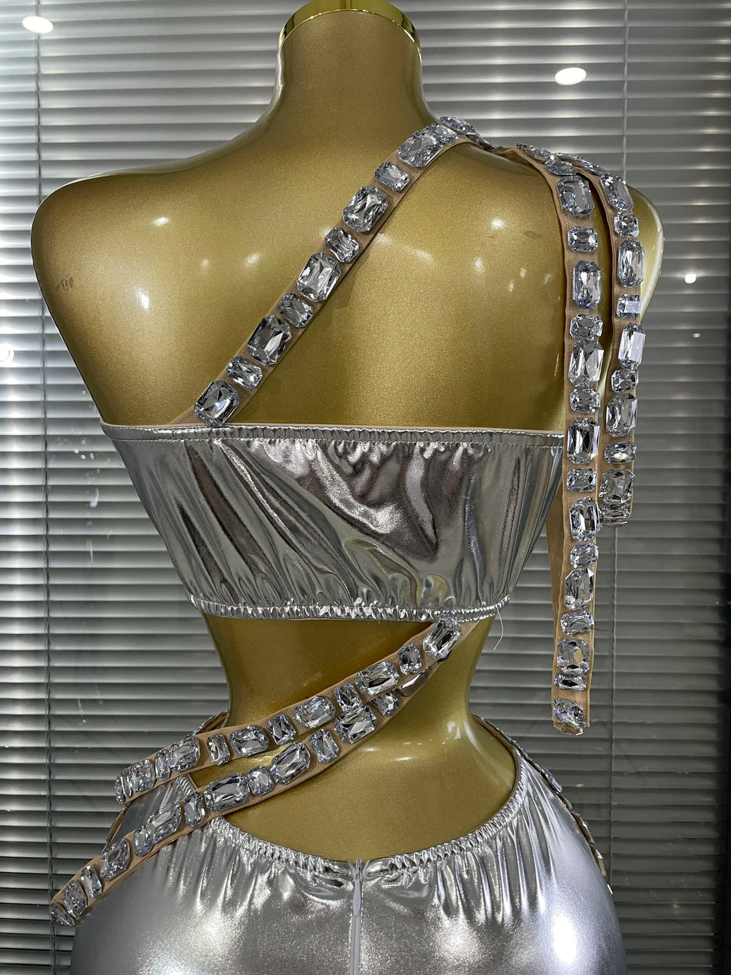 Silver Crystal Two-Piece Festival Set