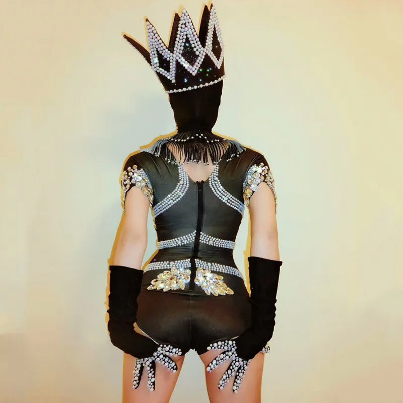 Pearl Rhinestone Three-Piece Festival Set