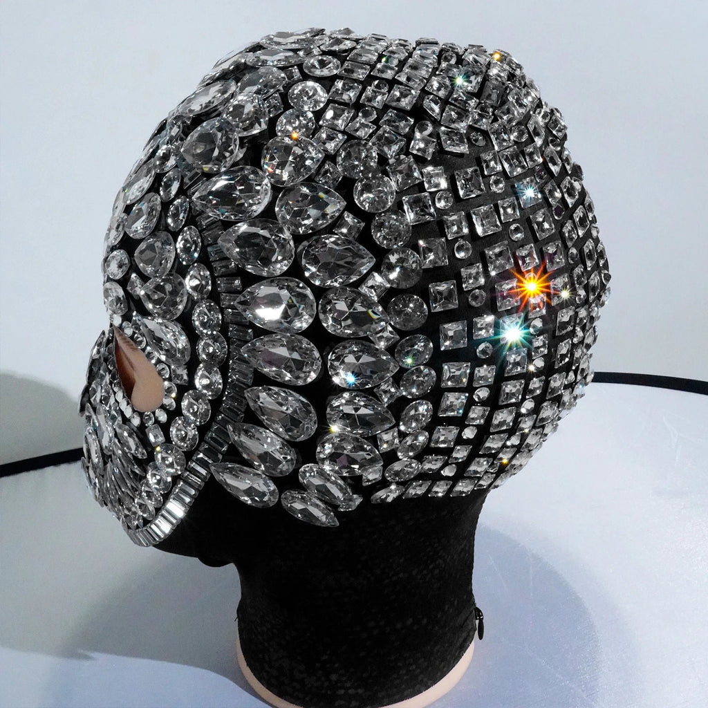 Crystal Rhinestone Festival Face Mask