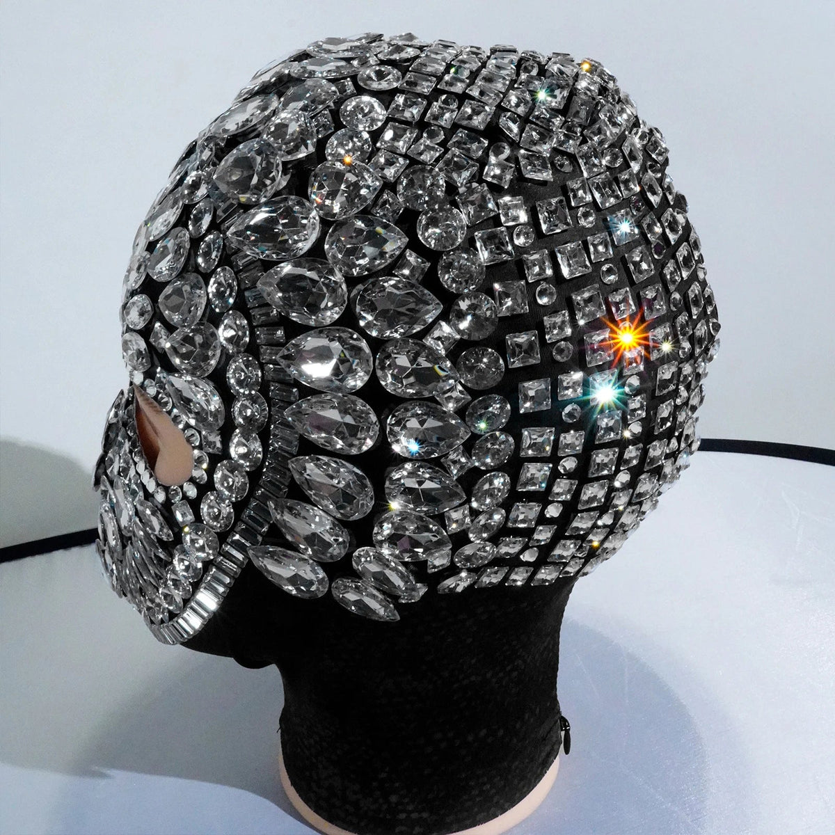Crystal Rhinestone Festival Face Mask