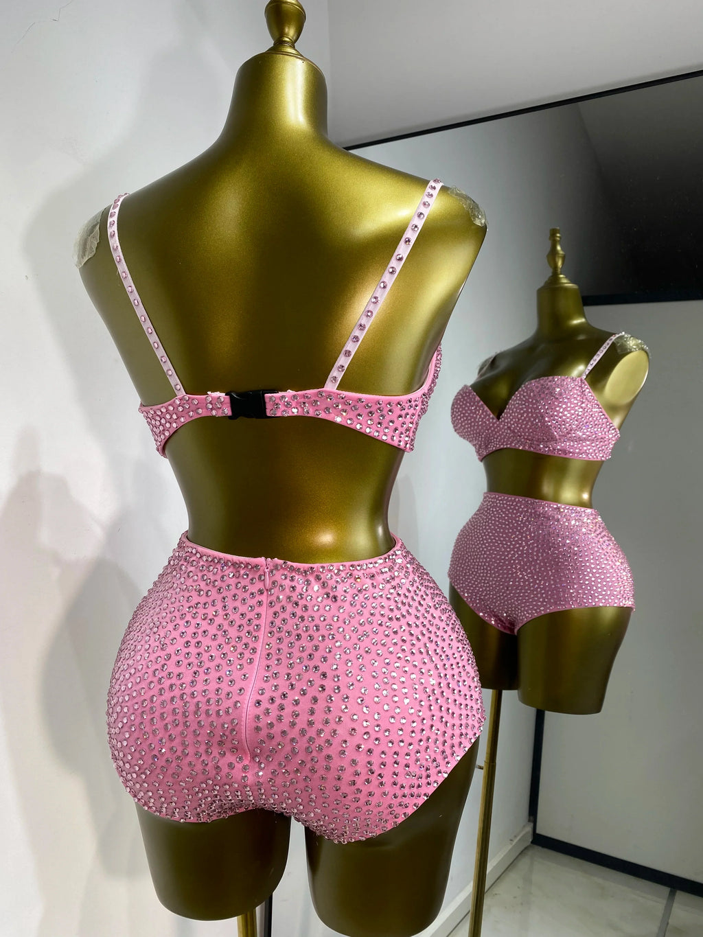 Rhinestone Three-Piece Festival Set