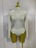 Pearl Long-Sleeve Festival Bodysuit