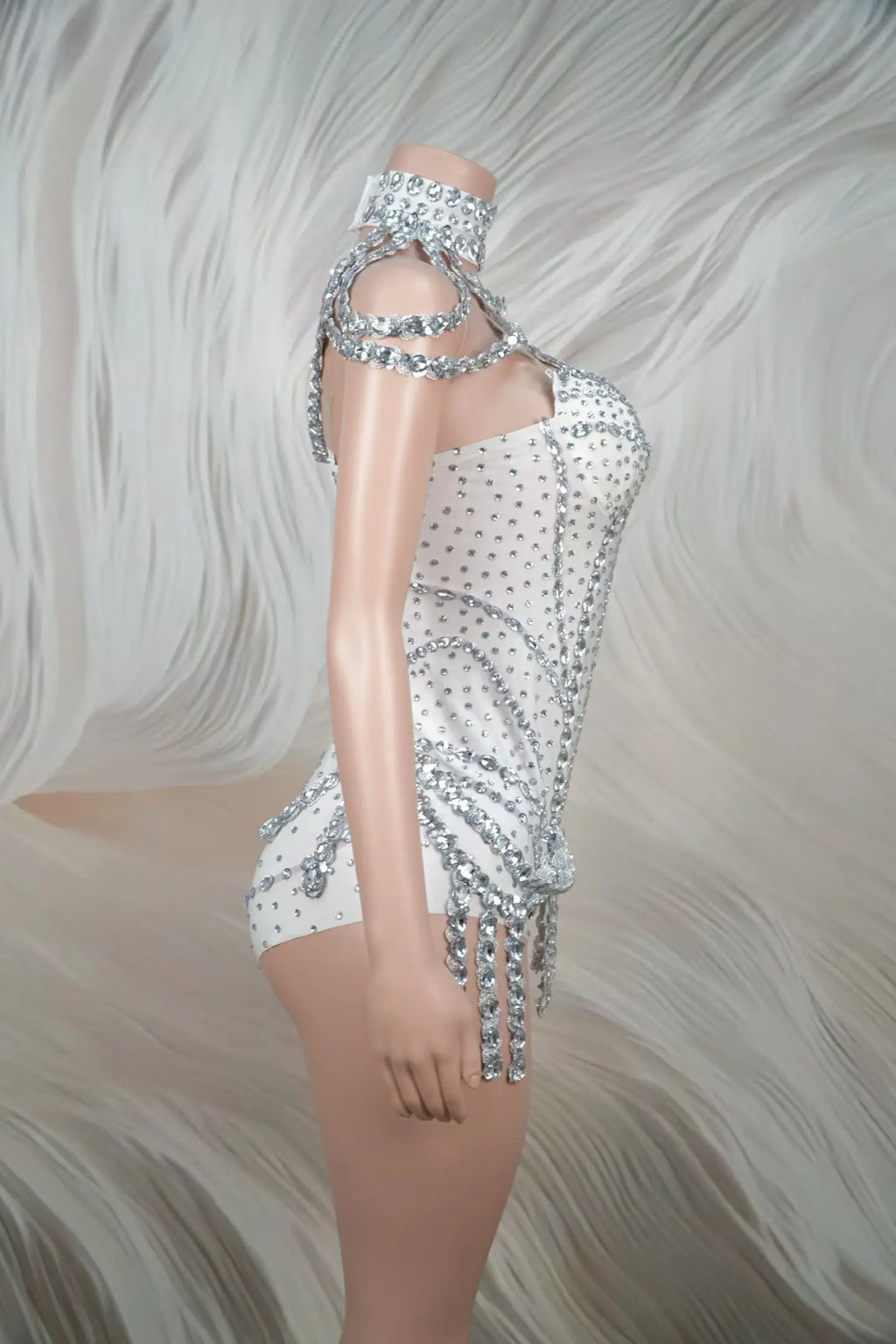 Rhinestone Tassel Festival Bodysuit
