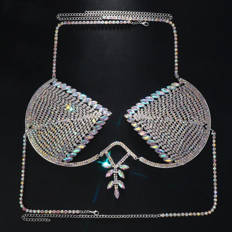 Crystal Ankh Body Chain