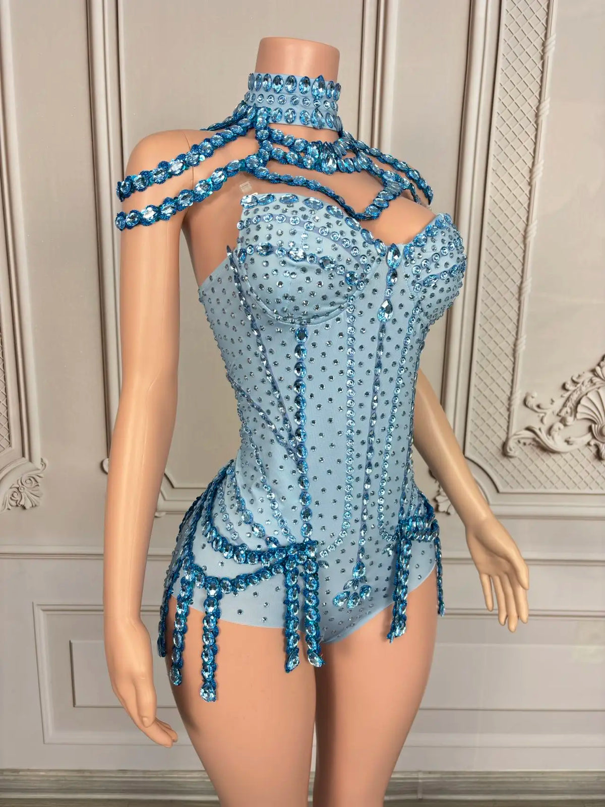 Rhinestone Tassel Festival Bodysuit