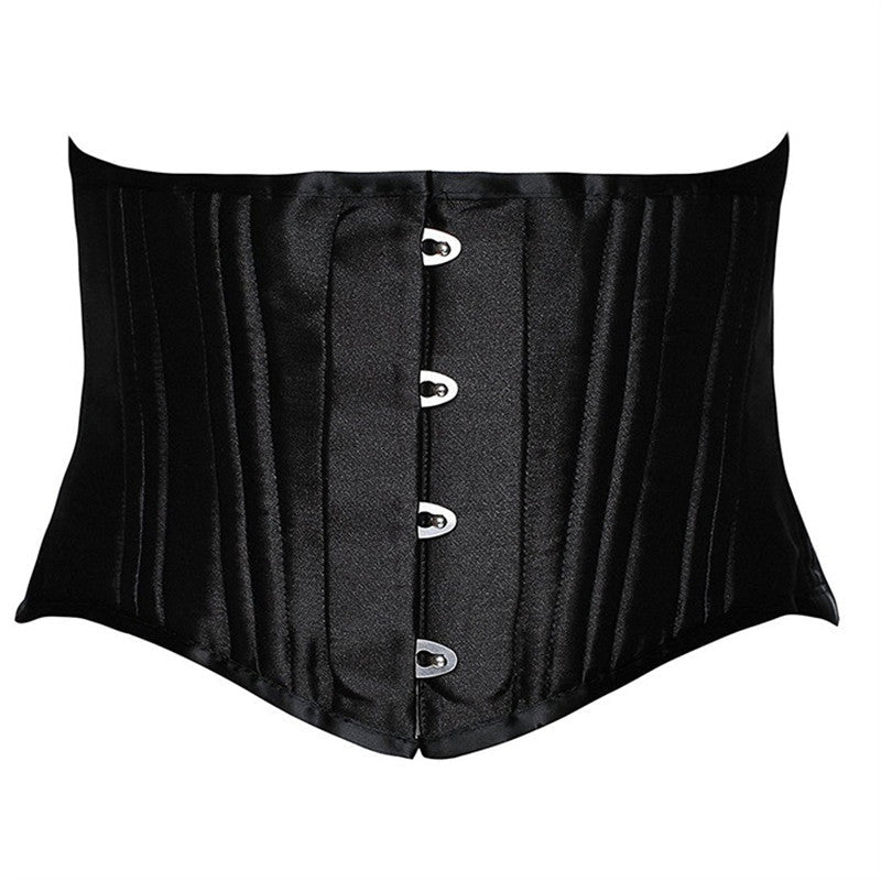 24 Steel Bone Underbust Corset Heavy Duty Waist Trainer Cincher Bustier