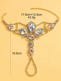Oversized Crystal Hand Harness Bracelet