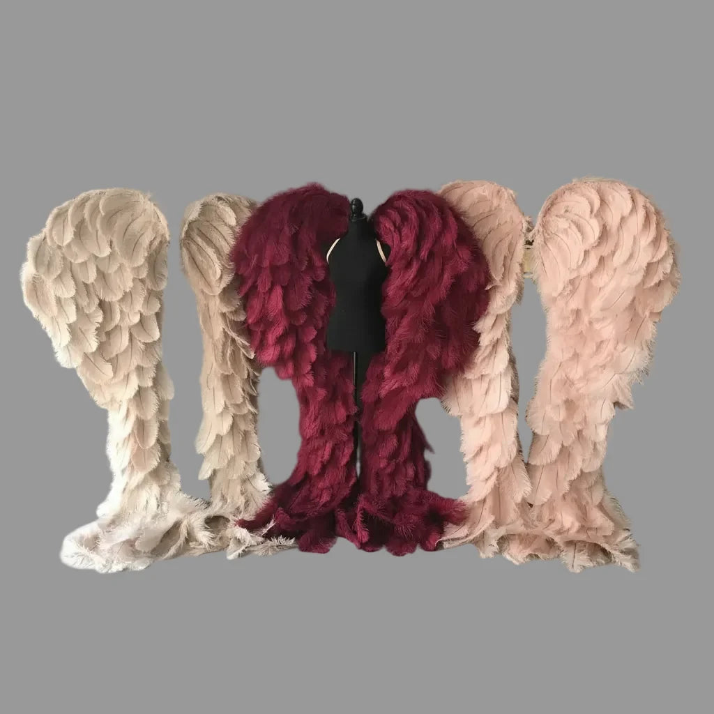 Ostrich Feather Angel Wings