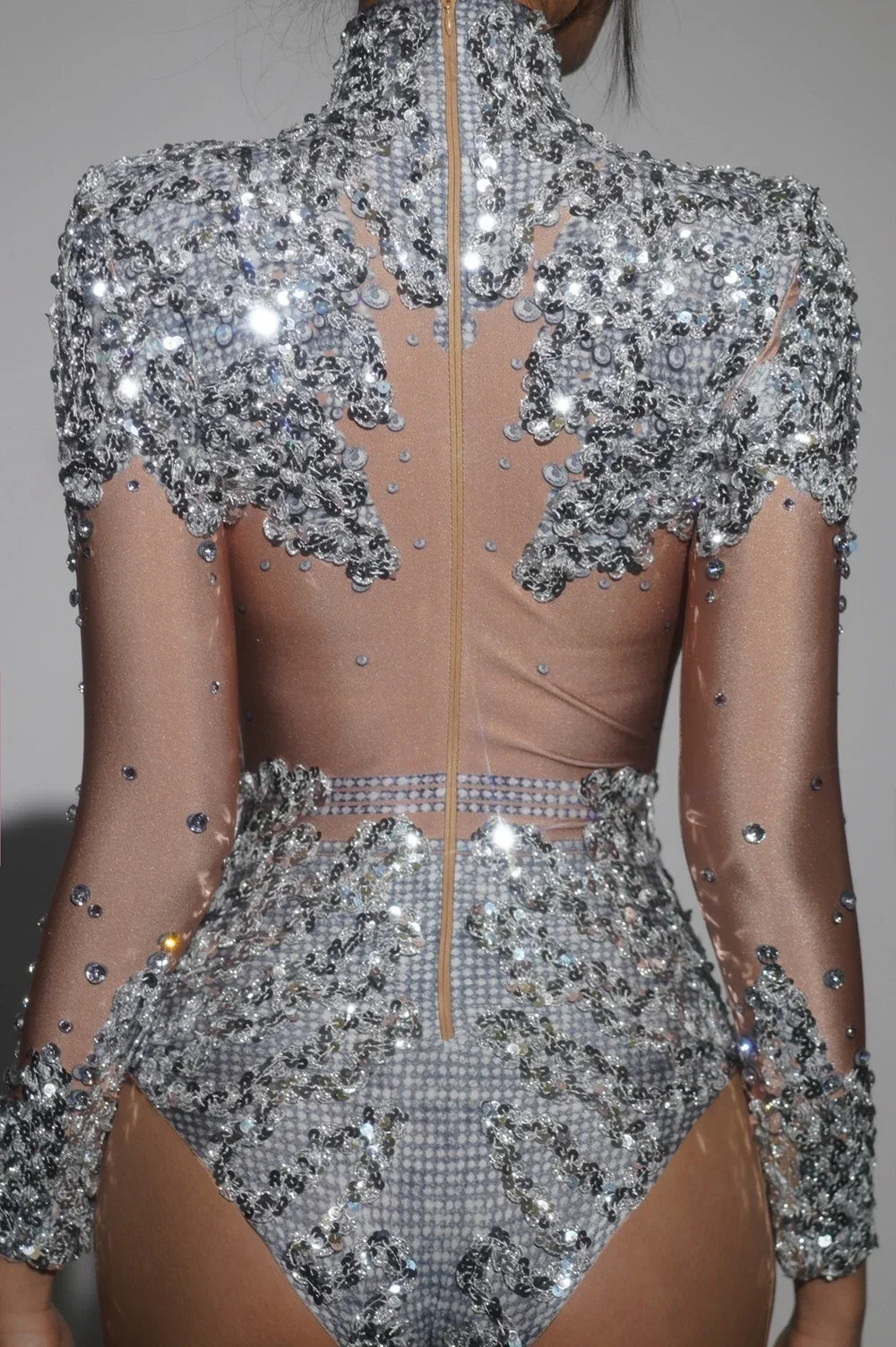 Rhinestone Sequin Festival Leotard