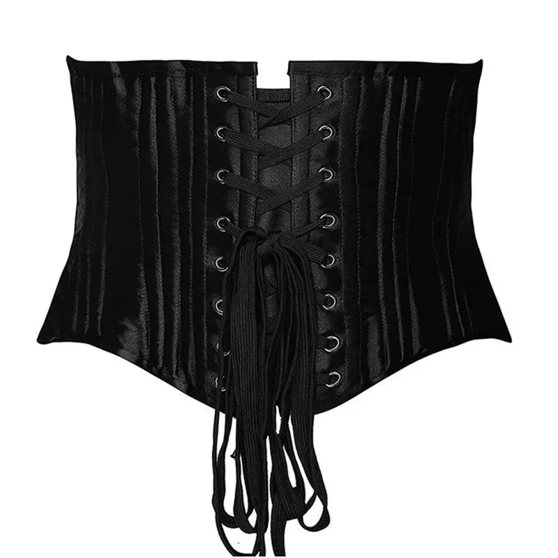 24 Steel Bone Underbust Corset Heavy Duty Waist Trainer Cincher Bustier