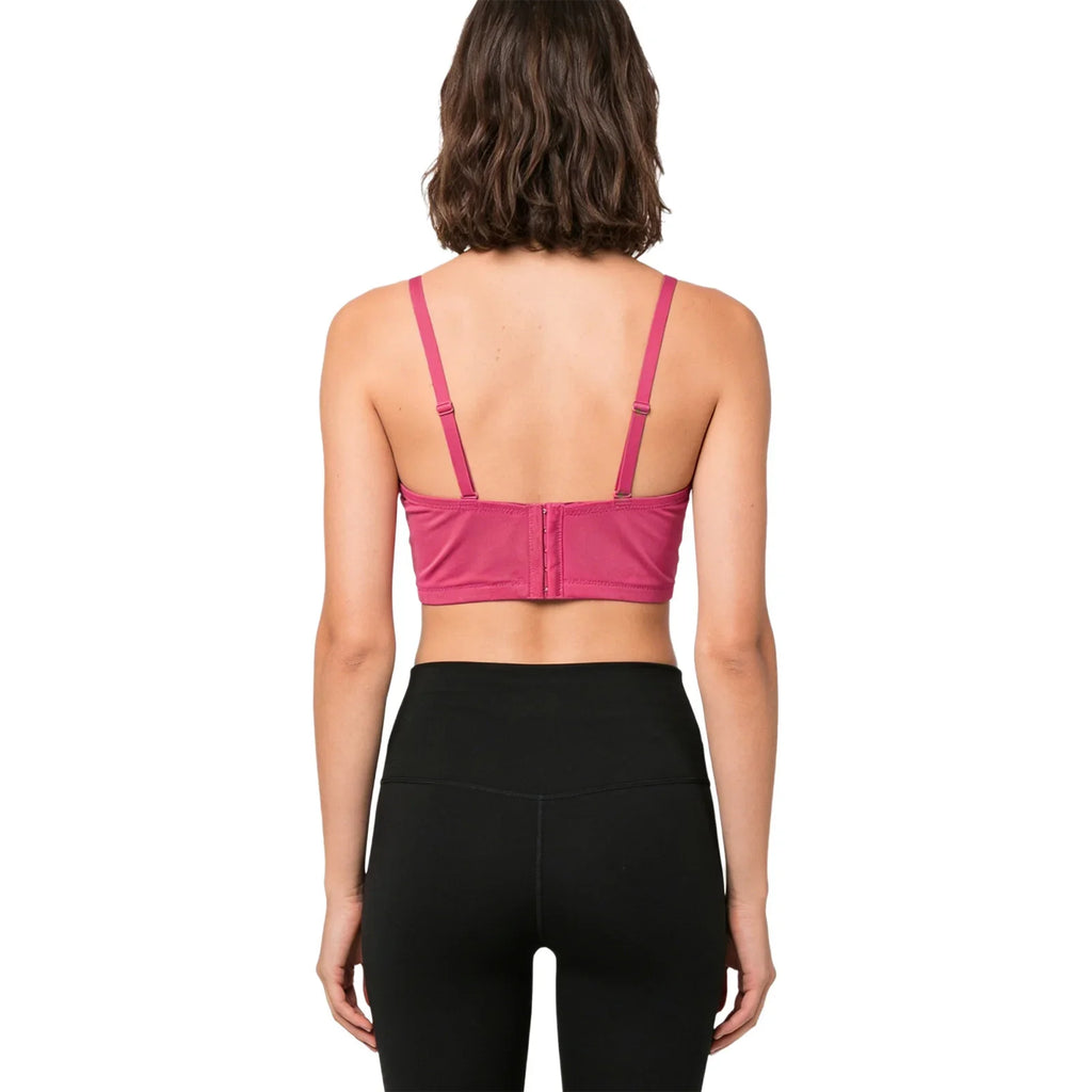 Rhinestone & Bead Tassel Push-Up Underwire Bustier Crop Top