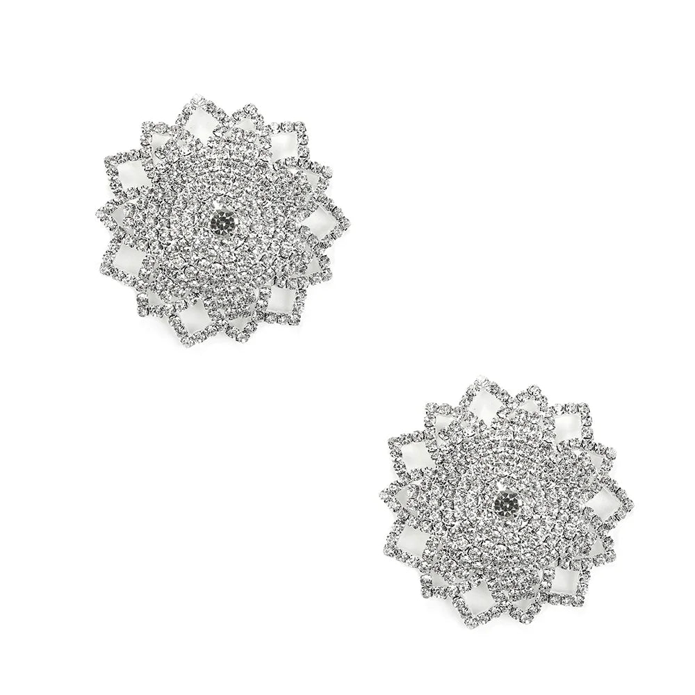 Ornate Starburst Rhinestone Reusable Pasties