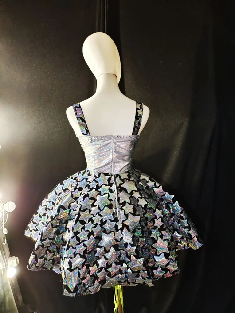 Sequin Flared Mini Dress
