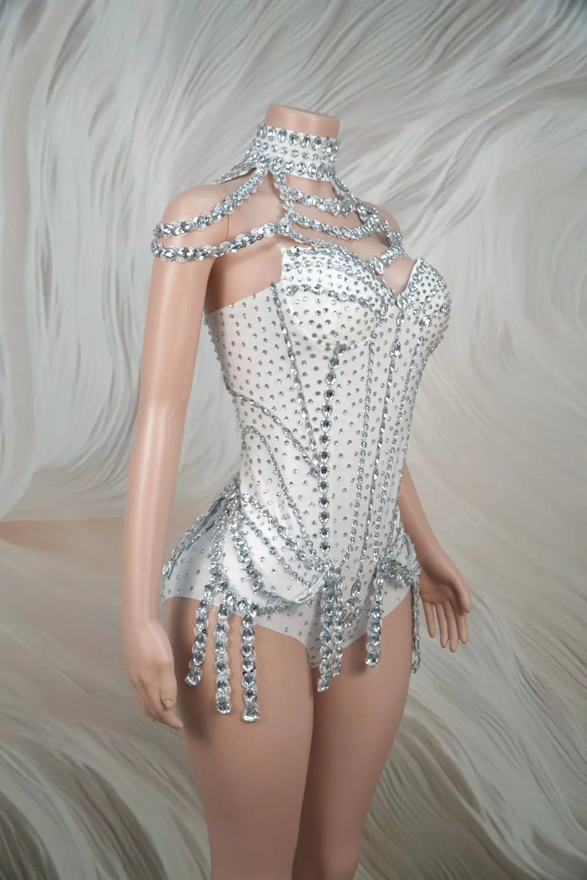 Rhinestone Tassel Festival Bodysuit