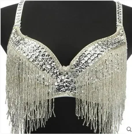Beaded Sequin Tassel Festival Top