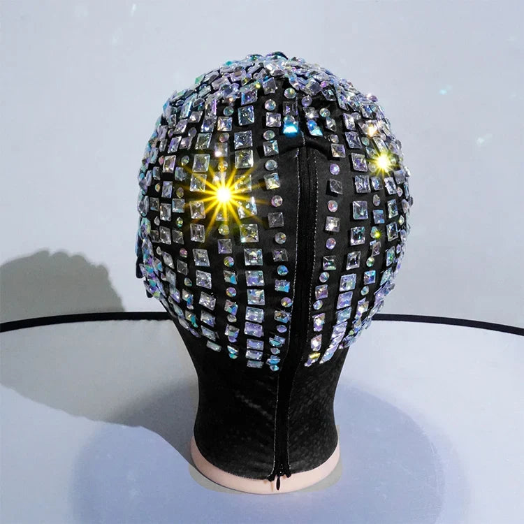 Crystal Rhinestone Festival Face Mask