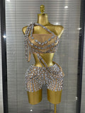 Silver Crystal Two-Piece Festival Set