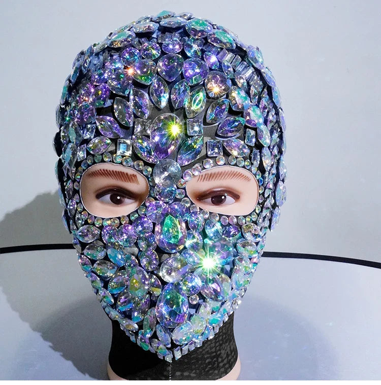 Crystal Rhinestone Festival Face Mask