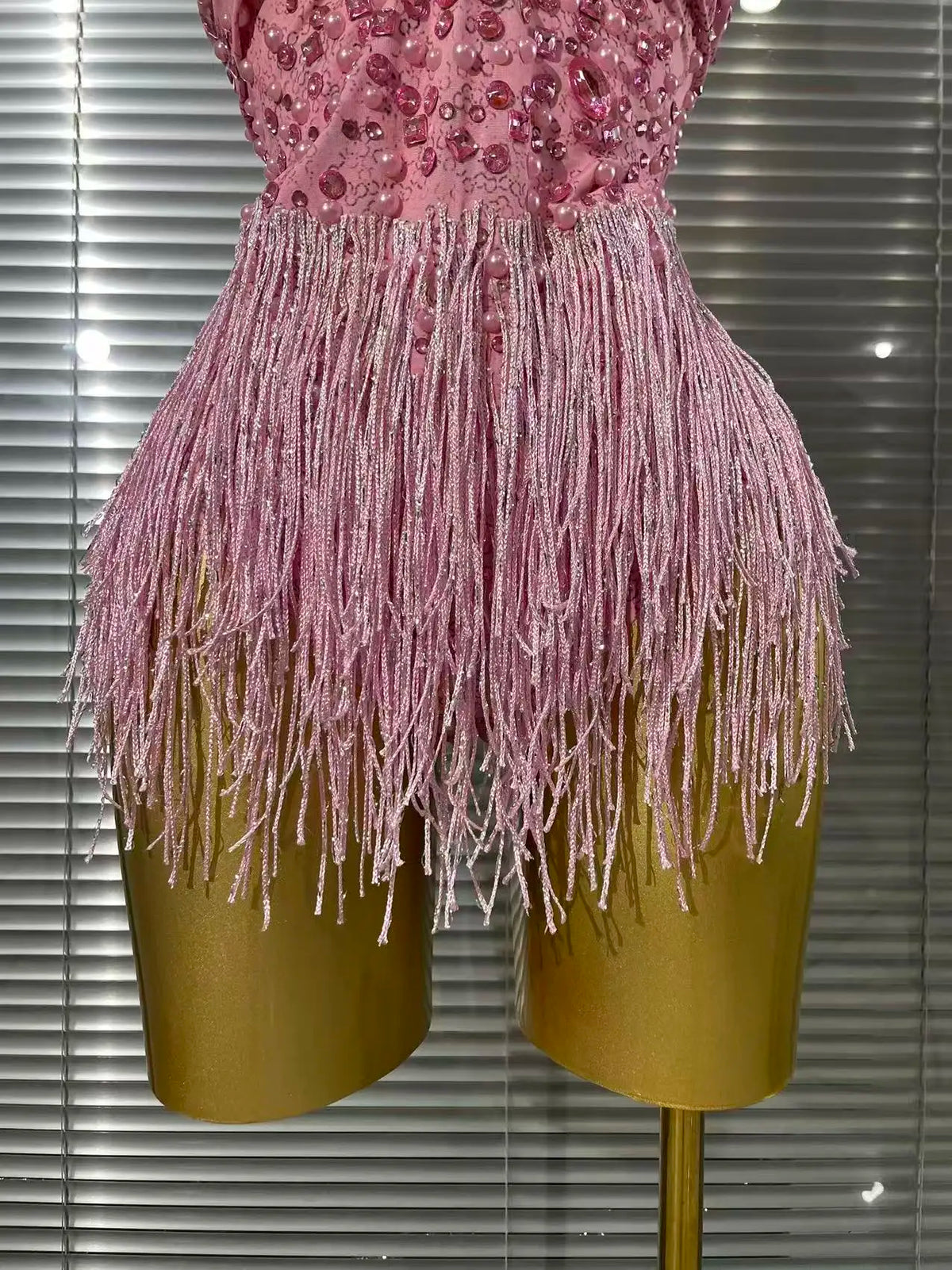 Beaded Tassel Festival Bodysuit
