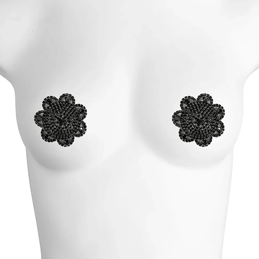 Rhinestone Flower Reusable Pasties