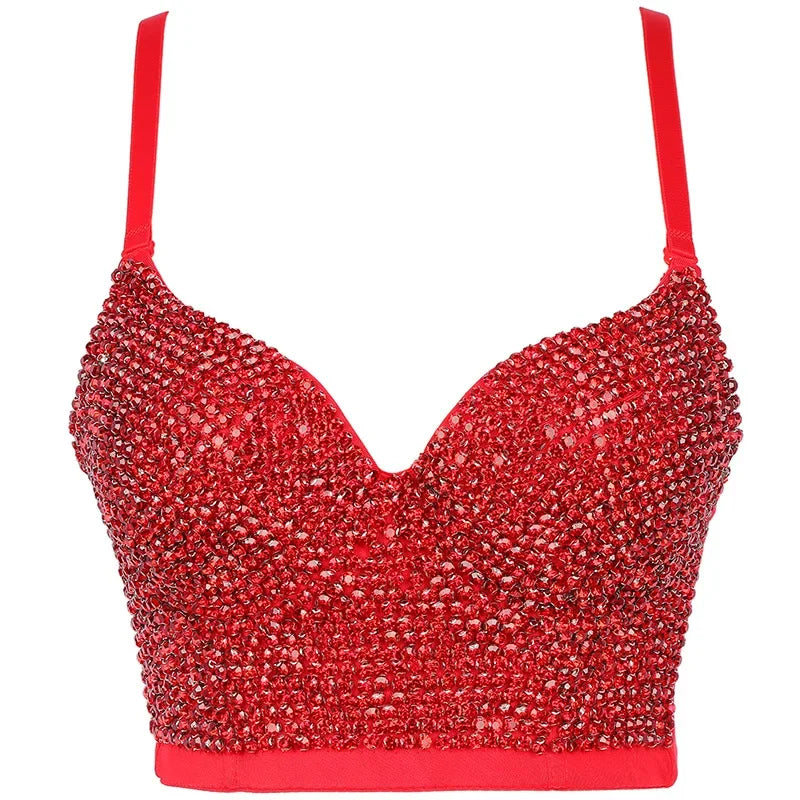 Rhinestone Corset Bustier