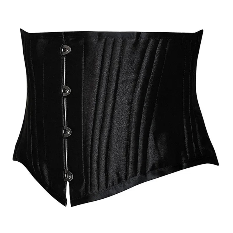 24 Steel Bone Underbust Corset Heavy Duty Waist Trainer Cincher Bustier