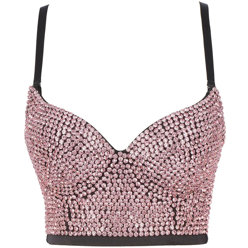 Rhinestone Corset Bustier